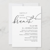 Glücklicherweise immer nach dem Brunch, Hochzeitsf Einladung (Vorderseite)