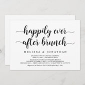 Glücklicherweise immer nach dem Brunch, Hochzeitsf Einladung (Vorne/Hinten)