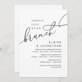 Glücklicherweise immer nach dem Brunch, Hochzeitsf Einladung (Vorne/Hinten)