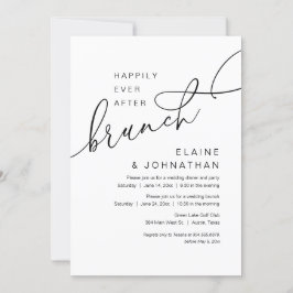 Glücklicherweise immer nach dem Brunch, Hochzeitsf Einladung