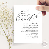 Glücklicherweise immer nach dem Brunch, Hochzeitsf Einladung