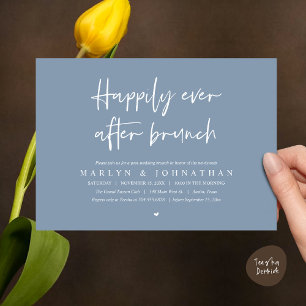 Glücklicherweise immer nach dem Brunch, Hochzeitsf Einladung