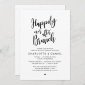 Glücklicherweise immer nach dem Brunch, Hochzeitsf Einladung (Vorne/Hinten)