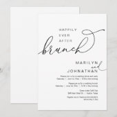 Glücklicherweise immer nach dem Brunch, Hochzeitsf Einladung (Vorne/Hinten)