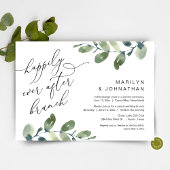 Glücklicherweise immer nach dem Brunch Party Green Einladung