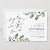 Glücklicherweise immer nach dem Brunch Party Green Einladung (Vorderseite)