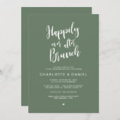 Glücklicherweise immer nach dem Brunch, Post Hochz Einladung (Vorne/Hinten)