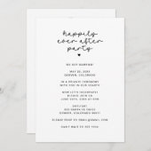 Glücklicherweise immer nach dem Empfang nur Party  Einladung (Vorne/Hinten)