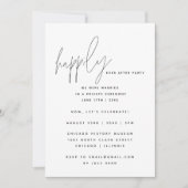 Glücklicherweise immer nach dem Empfang Party Hoch Einladung (Vorderseite)