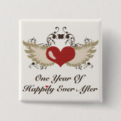 Glücklicherweise immer nach dem ersten Hochzeitsta Button (Vorderseite)