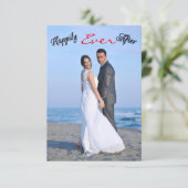 Glücklicherweise immer nach dem Foto - 3x5Wedding Einladung (Stehend Vorderseite)