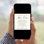 Glücklicherweise immer nach dem Foto Creme Empfang Einladung