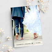 Glücklicherweise immer nach dem Foto Dusty Blue Em Einladung