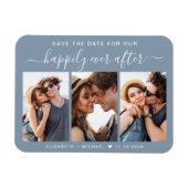 Glücklicherweise immer nach dem Foto Dusty Blue Sa Magnet (Horizontal)