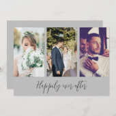 Glücklicherweise immer nach dem Foto Hochzeit Dank Dankeskarte (Vorne/Hinten)