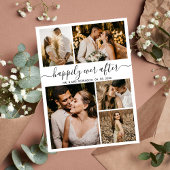 Glücklicherweise immer nach dem Foto Hochzeit Dank Dankeskarte