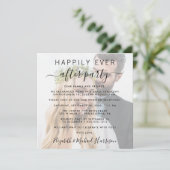 Glücklicherweise immer nach dem Foto Hochzeit Empf Einladung (Stehend Vorderseite)