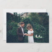 Glücklicherweise immer nach dem Foto Hochzeit Empf Einladung (Rückseite)