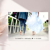 Glücklicherweise immer nach dem Foto Hochzeit Empf Einladung