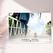 Glücklicherweise immer nach dem Foto Hochzeit Empf Einladung