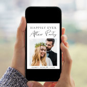 Glücklicherweise immer nach dem Foto Hochzeit Empf Einladung