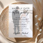 Glücklicherweise immer nach dem Foto Hochzeit Empf Einladung<br><div class="desc">Modernes Design oder private Hochzeitsankündigung und Empfang Einladung. Ihre maßgeschneiderte Hochzeitsankündigung und Empfang-Einladung überlagert Ihr Foto und "Happily Ever After Party" ist in einer Mischung aus einfacher Typografie und einem chic Skript mit Swashes geschrieben.</div>