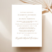 Glücklicherweise immer nach dem Foto Hochzeit Empf Einladung