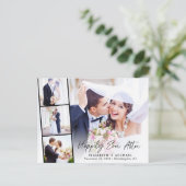 Glücklicherweise immer nach dem Foto Hochzeit Empf Einladungspostkarte (Stehend Vorderseite)