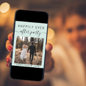 Glücklicherweise immer nach dem Foto Minze Hochzei Ankündigung