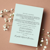 Glücklicherweise immer nach dem Foto Minze Hochzei Ankündigung