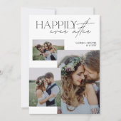 Glücklicherweise immer nach dem Foto Moderne Hochz Ankündigung (Vorderseite)