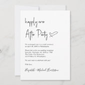 Glücklicherweise immer nach dem Foto QR Code Hochz Einladung (Vorderseite)