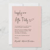 Glücklicherweise immer nach dem Foto QR Code Hochz Einladung (Vorderseite)