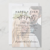 Glücklicherweise immer nach dem Foto QR Code Hochz Einladung (Vorderseite)