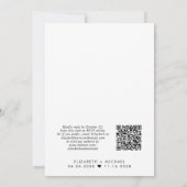 Glücklicherweise immer nach dem Foto QR Code Hochz Einladung (Rückseite)