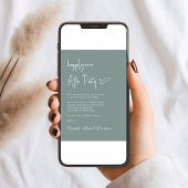 Glücklicherweise immer nach dem Foto QR Code Hochz Einladung