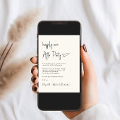 Glücklicherweise immer nach dem Foto QR Code Hochz Einladung