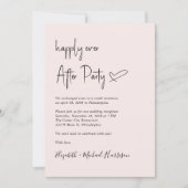 Glücklicherweise immer nach dem Foto QR Code Hochz Einladung (Vorderseite)