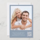 Glücklicherweise immer nach dem Foto QR Code Hochz Einladung (Rückseite)