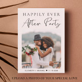 Glücklicherweise immer nach dem Foto rosa Hochzeit Einladung