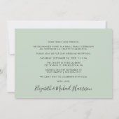 Glücklicherweise immer nach dem Foto Sage Hochzeit Ankündigung (Rückseite)