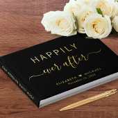 Glücklicherweise immer nach dem Foto Schwarze Hoch Gästebuch