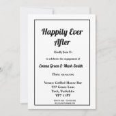 Glücklicherweise immer nach dem Foto zurück Engage Einladung (Vorderseite)