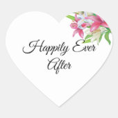 Glücklicherweise immer nach dem Herzen Sticker (Vorderseite)