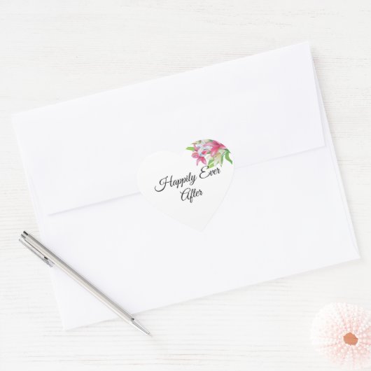 Glücklicherweise immer nach dem Herzen Sticker (Umschlag)