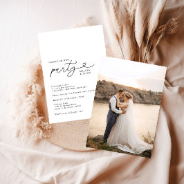 Glücklicherweise immer nach dem Hochzeitsempfang F Einladung