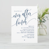 Glücklicherweise immer nach dem Hochzeitsessen, bl Einladung (Stehend Vorderseite)