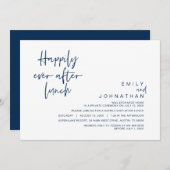 Glücklicherweise immer nach dem Hochzeitsessen, bl Einladung (Vorne/Hinten)