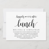 Glücklicherweise immer nach dem Hochzeitsessen Einladung (Vorderseite)