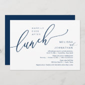 Glücklicherweise immer nach dem Hochzeitsessen Einladung (Vorne/Hinten)